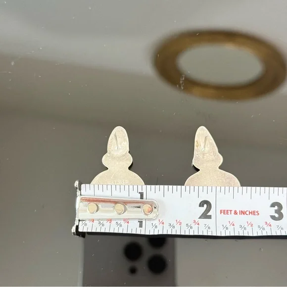 Vintage Taxco Mexico Sterling Silver Pierced Earrings Sugilite Mexico TM-180 925 - Picture 12 of 12